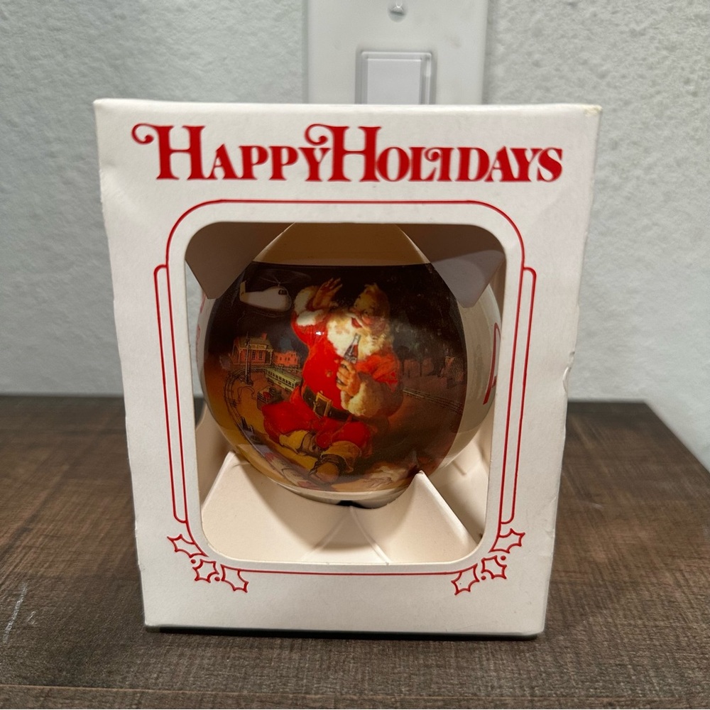 Vintage McDonald’s Coca Cola Santa Ornament 1989